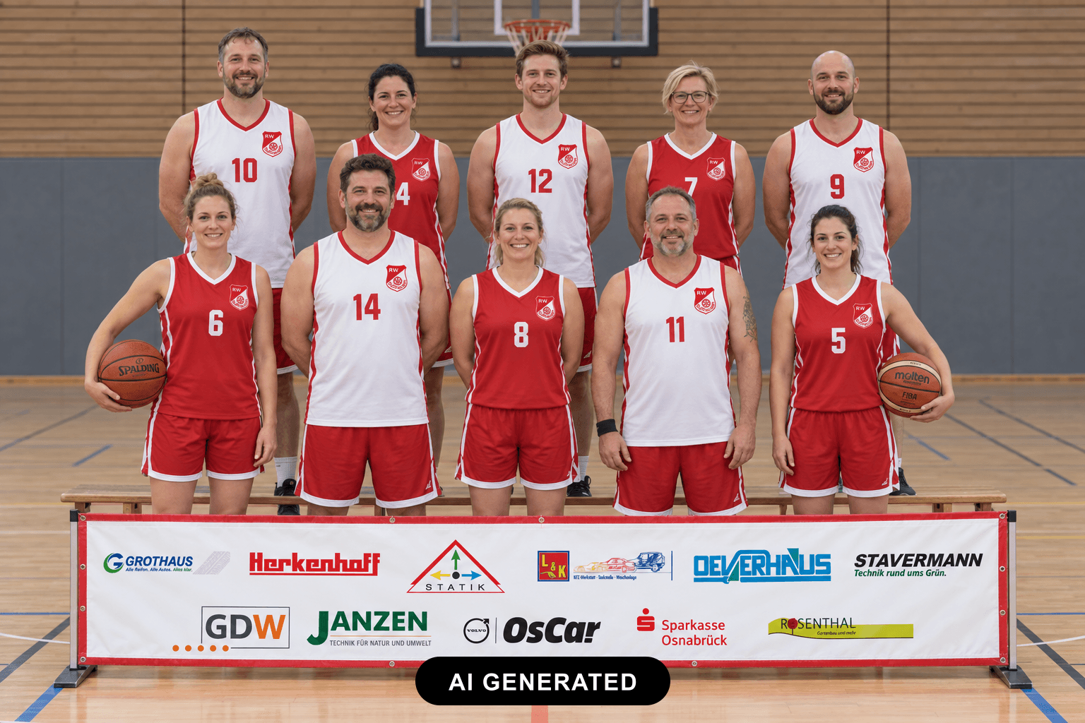 Symbolbild Hobby-Team – keine echte Mannschaftsaufnahme